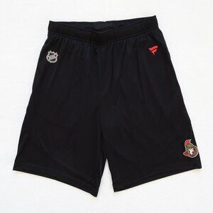 Ottawa Senators Athletic Shorts Men's Size S Black Elastic Waist NHL Fanatics